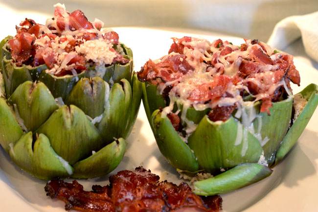 Schmacon Stuffed Artichoke Heart